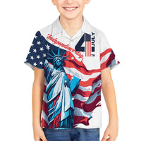 Personalized United States Independence Day Family Matching Tank Maxi Dress and Hawaiian Shirt Statue of Liberty Happy 4th Of July - Wonder Print Shop