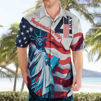 Personalized United States Independence Day Hawaiian Shirt Statue of Liberty Happy 4th Of July - Wonder Print Shop