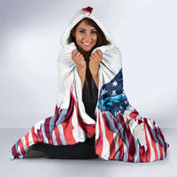 Personalized United States Independence Day Hooded Blanket Statue of Liberty Happy 4th Of July