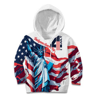 Personalized United States Independence Day Kid Hoodie Statue of Liberty Happy 4th Of July - Wonder Print Shop