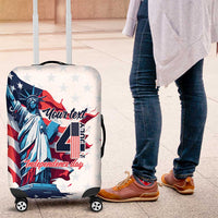 Personalized United States Independence Day Luggage Cover Statue of Liberty Happy 4th Of July - Wonder Print Shop