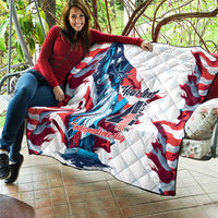 Personalized United States Independence Day Quilt Statue of Liberty Happy 4th Of July - Wonder Print Shop