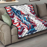 Personalized United States Independence Day Quilt Statue of Liberty Happy 4th Of July - Wonder Print Shop