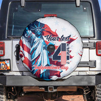 Personalized United States Independence Day Spare Tire Cover Statue of Liberty Happy 4th Of July - Wonder Print Shop