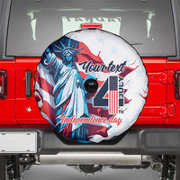 Personalized United States Independence Day Spare Tire Cover Statue of Liberty Happy 4th Of July - Wonder Print Shop