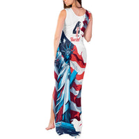 Personalized United States Independence Day Tank Maxi Dress Statue of Liberty Happy 4th Of July - Wonder Print Shop