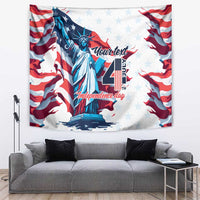 Personalized United States Independence Day Tapestry Statue of Liberty Happy 4th Of July - Wonder Print Shop