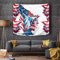 Personalized United States Independence Day Tapestry Statue of Liberty Happy 4th Of July - Wonder Print Shop