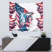 Personalized United States Independence Day Tapestry Statue of Liberty Happy 4th Of July - Wonder Print Shop