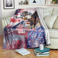 Personalized American Eagles 4th of July Blanket USA Independence Day