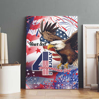 Personalized American Eagles 4th of July Canvas Wall Art USA Independence Day LT9 - Wonder Print Shop