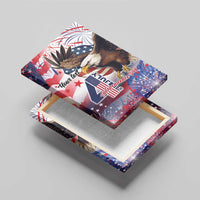Personalized American Eagles 4th of July Canvas Wall Art USA Independence Day LT9 - Wonder Print Shop