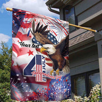Personalized American Eagles 4th of July Garden Flag USA Independence Day - Wonder Print Shop