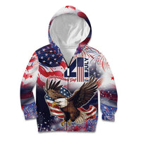Personalized American Eagles 4th of July Kid Hoodie USA Independence Day - Wonder Print Shop