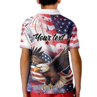Personalized American Eagles 4th of July Kid Polo Shirt USA Independence Day - Wonder Print Shop
