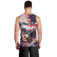 Personalized American Eagles 4th of July Men Tank Top USA Independence Day - Wonder Print Shop