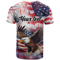 Personalized American Eagles 4th of July T Shirt USA Independence Day - Wonder Print Shop