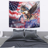 Personalized American Eagles 4th of July Tapestry USA Independence Day - Wonder Print Shop