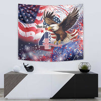 Personalized American Eagles 4th of July Tapestry USA Independence Day - Wonder Print Shop