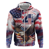 Personalized American Eagles 4th of July Zip Hoodie USA Independence Day - Wonder Print Shop