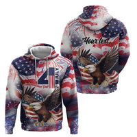 Personalized American Eagles 4th of July Zip Hoodie USA Independence Day - Wonder Print Shop