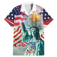 Personalized 4th of July USA Statue of Liberty Family Matching Mermaid Dress and Hawaiian Shirt Happy Independence Day LT9 - Wonder Print Shop