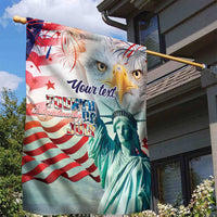 Personalized 4th of July USA Statue of Liberty Garden Flag Happy Independence Day - Wonder Print Shop