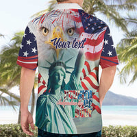 Personalized 4th of July USA Statue of Liberty Hawaiian Shirt Happy Independence Day - Wonder Print Shop