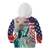 Personalized 4th of July USA Statue of Liberty Kid Hoodie Happy Independence Day - Wonder Print Shop