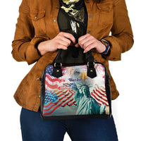 Personalized 4th of July USA Statue of Liberty Shoulder Handbag Happy Independence Day