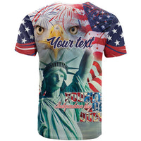 Personalized 4th of July USA Statue of Liberty T Shirt Happy Independence Day - Wonder Print Shop