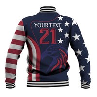 Custom USA Rugby Baseball Jacket The Eagles Summer Paris 2024 LT9 - Wonder Print Shop