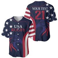 Custom USA Rugby Baseball Jersey The Eagles Summer Paris 2024 LT9 - Wonder Print Shop