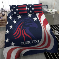 Custom USA Rugby Bedding Set The Eagles Summer Paris 2024 LT9 - Wonder Print Shop