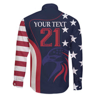 Custom USA Rugby Family Matching Off The Shoulder Long Sleeve Dress and Hawaiian Shirt The Eagles Summer Paris 2024 - Wonder Print Shop