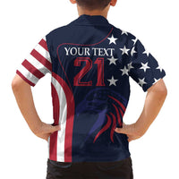 Custom USA Rugby Family Matching Tank Maxi Dress and Hawaiian Shirt The Eagles Summer Paris 2024 - Wonder Print Shop