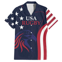 Custom USA Rugby Family Matching Tank Maxi Dress and Hawaiian Shirt The Eagles Summer Paris 2024 - Wonder Print Shop
