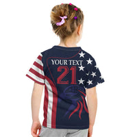 Custom USA Rugby Kid T Shirt The Eagles Summer Paris 2024 - Wonder Print Shop