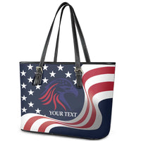 Custom USA Rugby Leather Tote Bag The Eagles Summer Paris 2024 - Wonder Print Shop