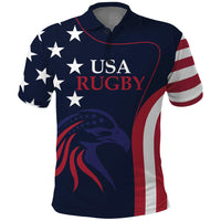 Custom USA Rugby Polo Shirt The Eagles Summer Paris 2024 - Wonder Print Shop