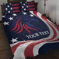 Custom USA Rugby Quilt Bed Set The Eagles Summer Paris 2024 - Wonder Print Shop