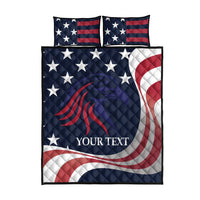 Custom USA Rugby Quilt Bed Set The Eagles Summer Paris 2024 - Wonder Print Shop