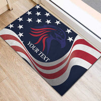 Custom USA Rugby Rubber Doormat The Eagles Summer Paris 2024 - Wonder Print Shop