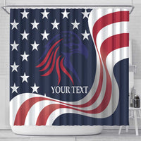 Custom USA Rugby Shower Curtain The Eagles Summer Paris 2024