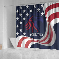 Custom USA Rugby Shower Curtain The Eagles Summer Paris 2024