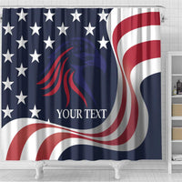 Custom USA Rugby Shower Curtain The Eagles Summer Paris 2024