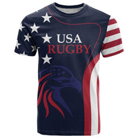 Custom USA Rugby T Shirt The Eagles Summer Paris 2024 - Wonder Print Shop