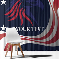 Custom USA Rugby Window Curtain The Eagles Summer Paris 2024 - Wonder Print Shop