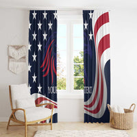 Custom USA Rugby Window Curtain The Eagles Summer Paris 2024 - Wonder Print Shop