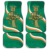 Custom Ireland Rugby Car Mats Green Celtic Knot Summer Paris 2024 LT9 - Wonder Print Shop